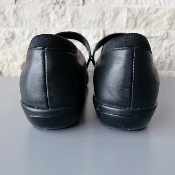 Aetrex NEW! Leather Mary Jane Shoes Black flats size 9.5W - Picture 13 of 16